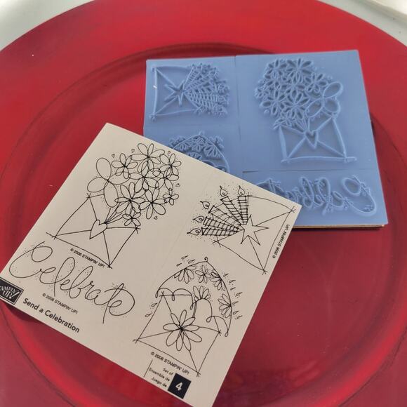 Stampin’ Up! Send a Celebration Stamp Set – Birthday Party Balloons Cake, New - Picture 2 of 4